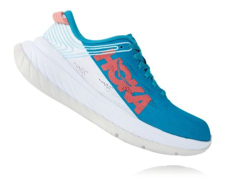 Hoka One One Carbon X Mulher - Tenis Corrida Estrada Branco | PT-Q0MVZdq